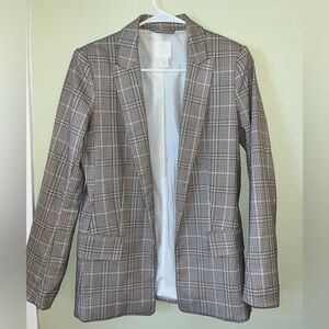 Tan Plaid Blazer
